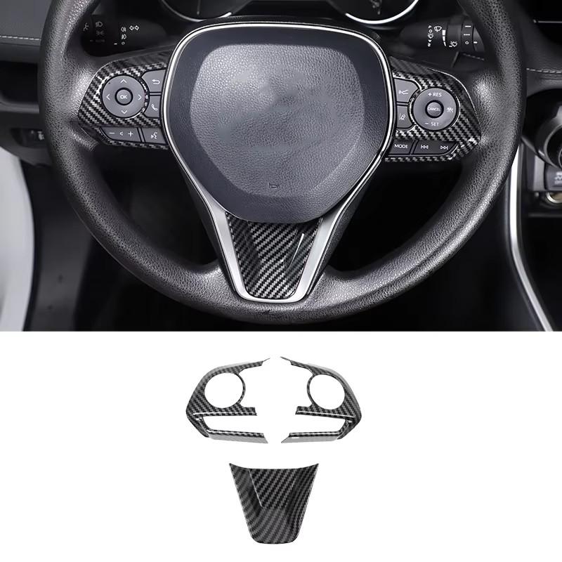 For Toyota RAV4 -2025 ABS Carbon Fiber Interior Kit Dashboard Console Gear Shift Panel Decoration Cover Trim Stickers