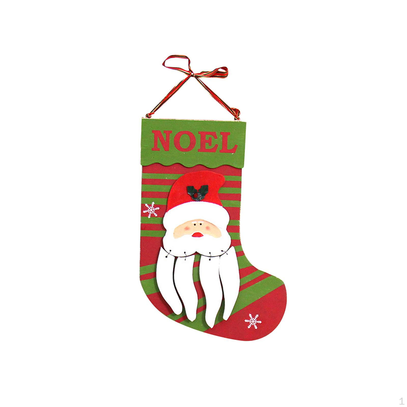 

Christmas Stockings Sign Home Decor Wooden Ornament Decoration Door Plaque for