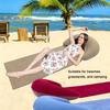 1Pc Beach Mat With Inflatable Headrest Outdoor Mat Anti-Sand Suitable For Outdoor Camping And Picnics Single Person Sleeping Mat Foldable Portable