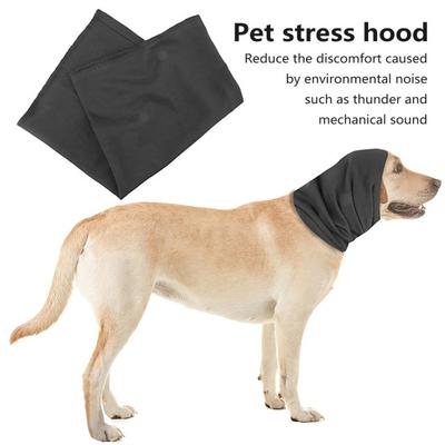 Pet Ear Cover High Elastic Noise Reduction Anxiety Relief Warm Windproof Cold Resistant Soft Outdoor Dog Cat Snood Head Cover Ear Wrap Hood Scarf Pet