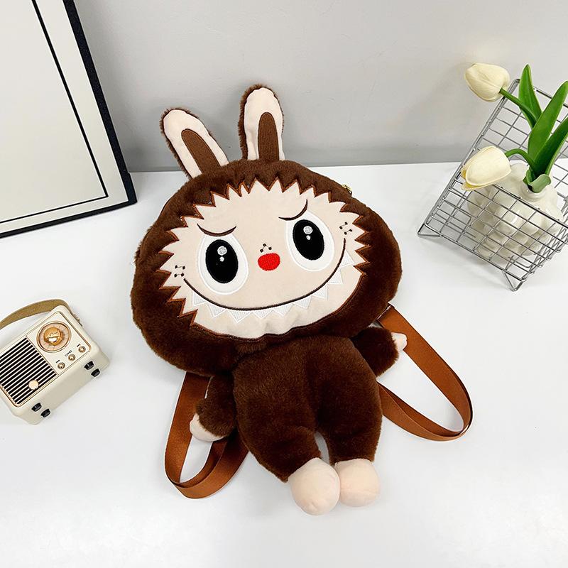 New Japanese Plush Two-dimensional Pain Bag Cute Pull Cloth Large Appetite Plush Pain Bag Shoulder Bag CLE