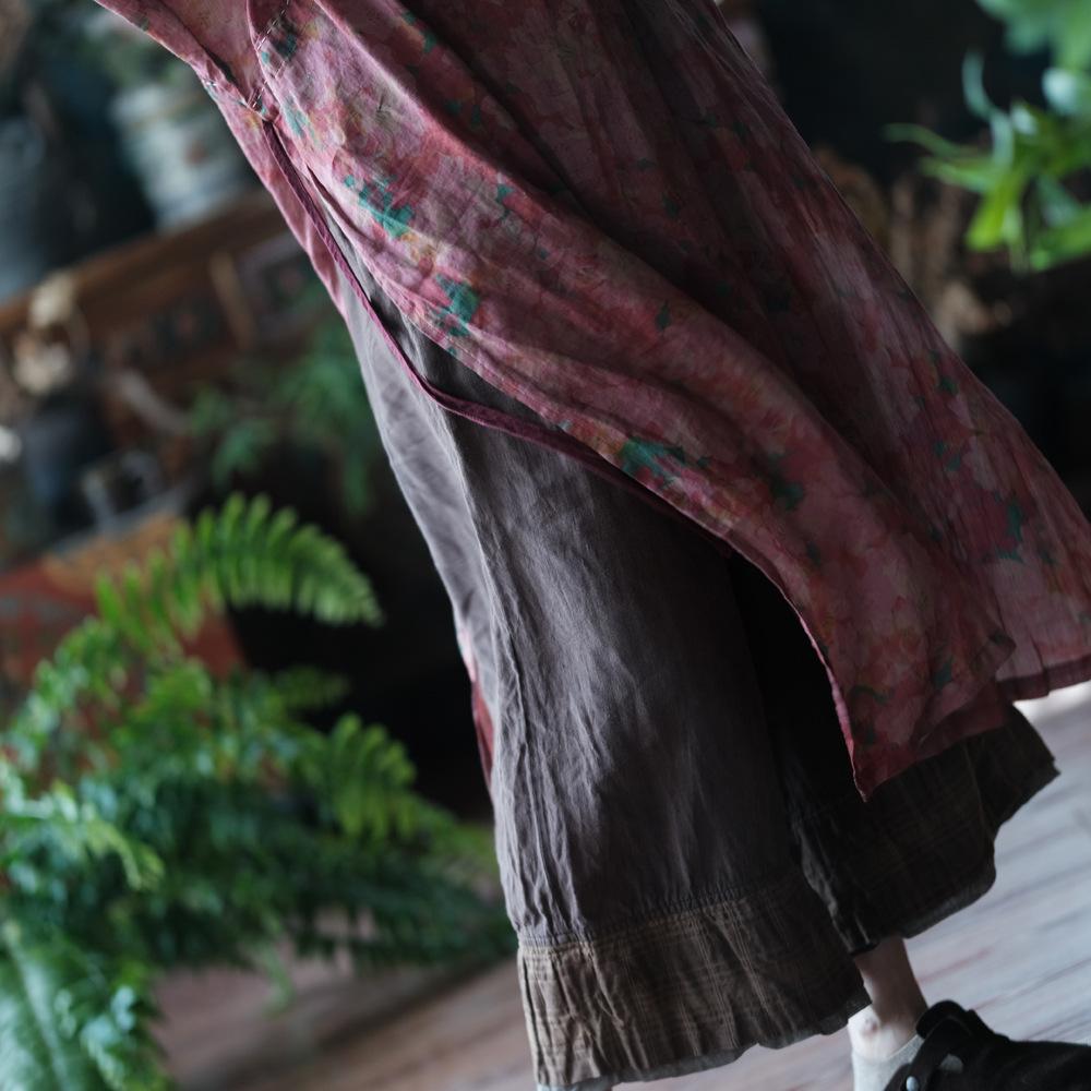 Johnature Women Vintage Print Floral Dresses O-Neck Long Sleeve Autumn Fall High Quality Women Loose Dress