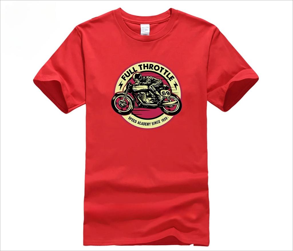 Vintage Motorcycle Zip Coat Tshirt Full Throttle Cafe Racer Special Edition Unisex Tee