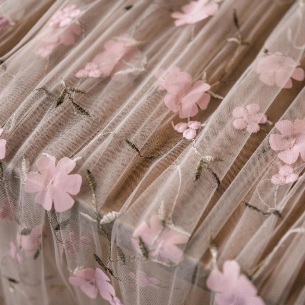 French Style Tulle Table Runner Romantic Table Flag Table Cover Floral Tablecloth Wedding Party