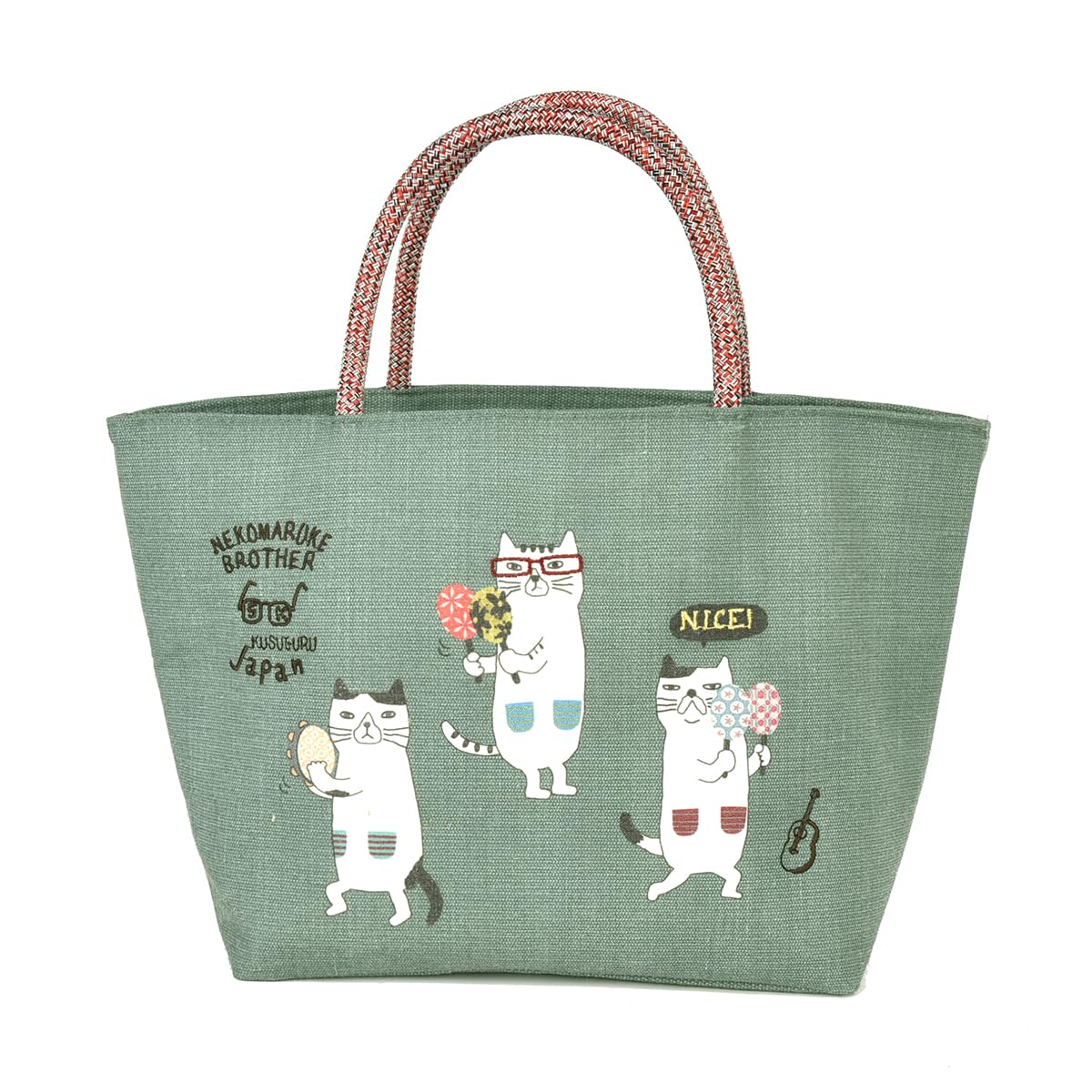 

Kusguru Japan Сумка для ланча Nekomaruke для зеленых женщин, 258008, зелёный