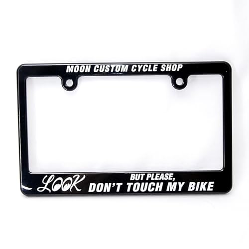 

MOONEYES Number Plate Frame for Motorcycles, Black, LOOK NF-MG130MLO-MON