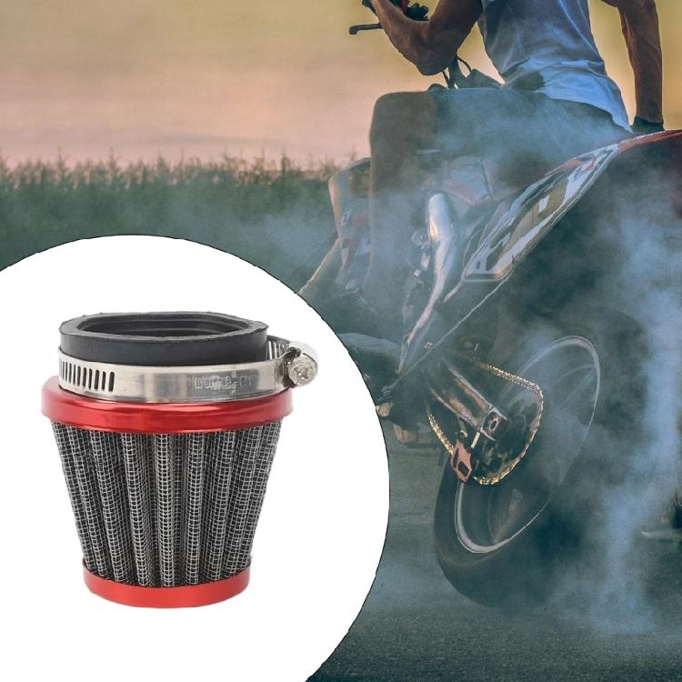 Upgraded Motorcycle Air Flows Filter with Fine Mesh Design Prevents Hot Air Intake From Engine Compartment for 50cc 70cc