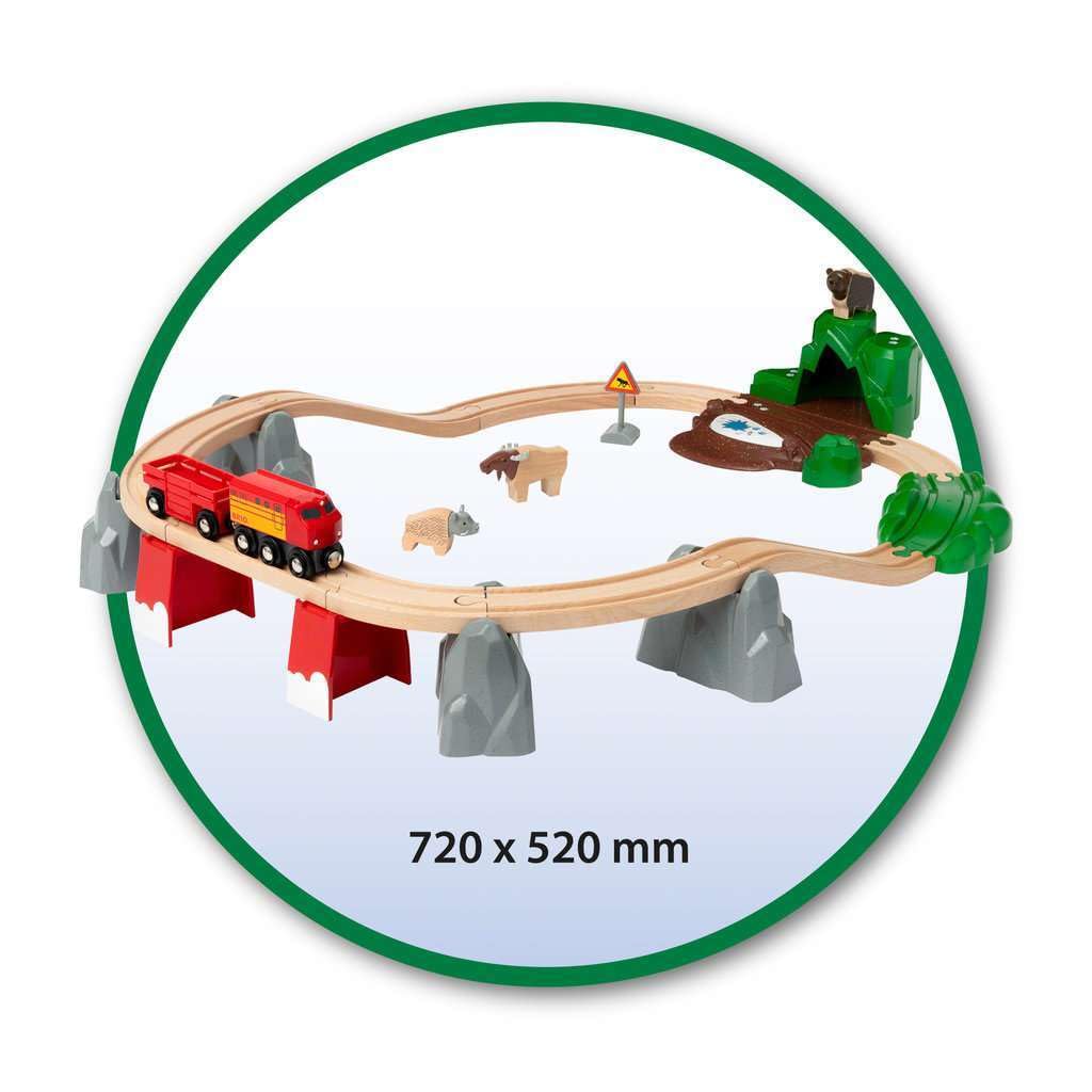 BRIO Forest Animal Set 33988 (26-Piece) Wooden Rail Toy for Ages 3 and Up