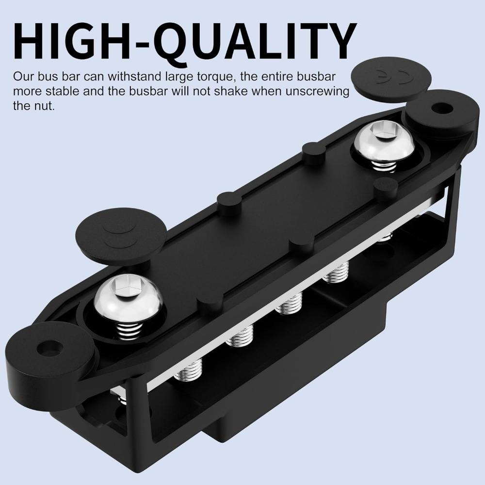 1PC /1pair 275A Busbar Terminal Block Bus Bar 12V Power Distribution Block 6 X M8 For Automotive Sound Audio Car Power Distributor