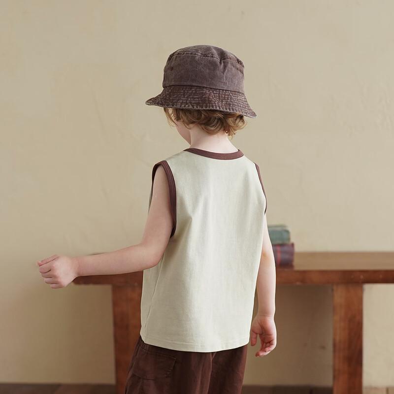 Unisex Kids' Cotton Color-Block Summer Vest