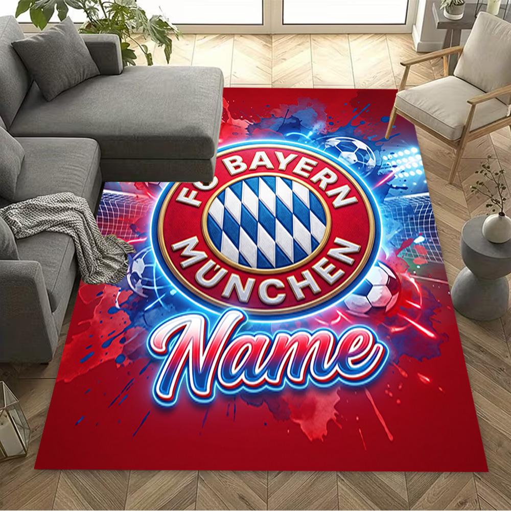 Bayern Munich Fan Artwork Floor Mat Perfect for Game Room Dining Room Outdoor Living Rooms Antislip Carpet Office Home Decor Gift for Festivals