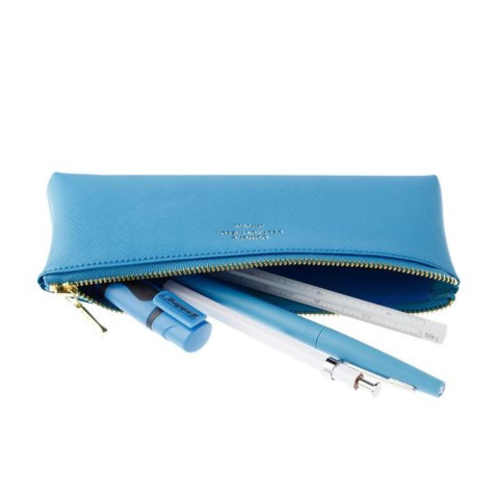 Delfonics Kitri Pen Case with Elegant x 60 x 33 Greige [Zipper Closure] Gusset, (191 mm), 500222-210