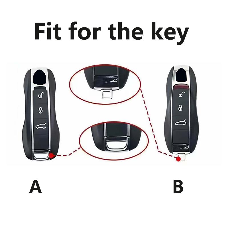 White Diamond TPU for Porsche Panamera Spyder Carrera Macan Boxster Cayman Cayenne 911 970 981 991 Remote Car Key Case Cover Fob