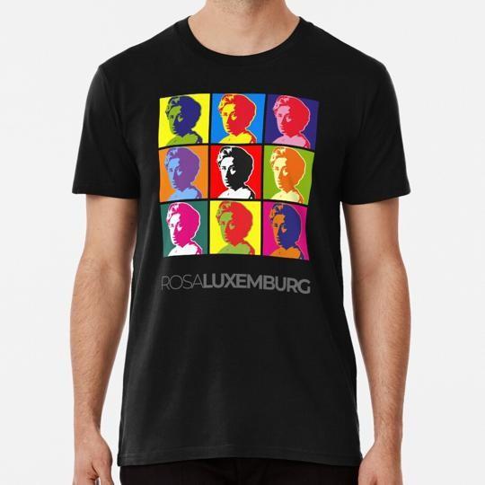 

Rosa Luxemburg Pop Art Portrait Poster Size S to 5XL Made in the USA T-Shirt Unisex T-Shirt XXXXL