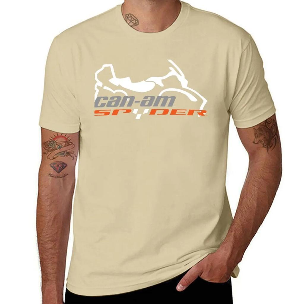CAN AM SPYDER SILHOUETTE LOGO T-Shirt Cotton Graphic Tees Boys Whites Shirts Men