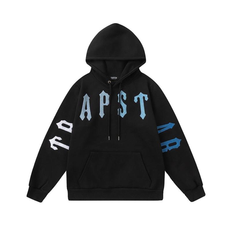 Trapstar Mikina Pánská Dámská - Gradientové Vyšívané Písmena Fleecová Mikina Volný Střih Ležérní Streetwear