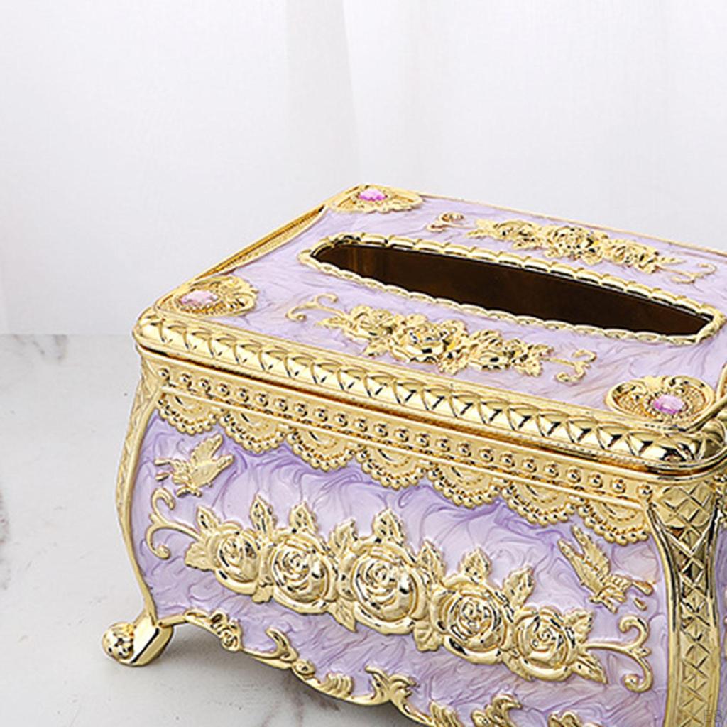 Acrylic Tissue Decor Elegant Design Luxury Napkin Organizer for Kitchen Bathroom Office Living Room
