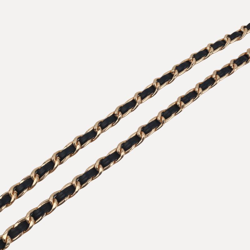 Trendy Four-Leaf Clover Waist Chain Skirt Belt - Stylish Braided Corset Accessory
