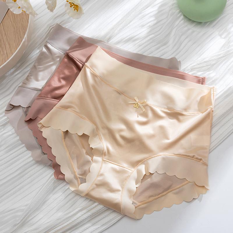 1Pc Nylon Briefs Panties Shiny Underwear Silky Vintage Satin Womens Knickers