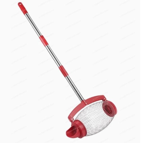 Garden Rolling Nut & Fruit Collector, Non-Telescoping Harvester Tool for Picking Walnuts & Chestnuts
