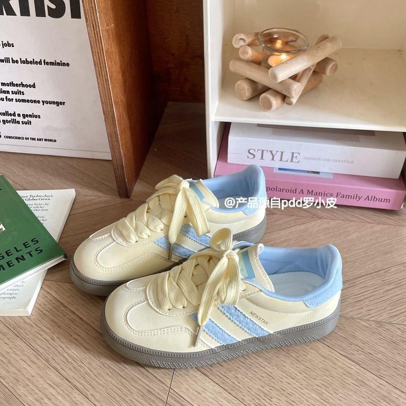 Zhao Ruth's same skateboard shoes women's trend ins versatile casual shoes Hong Kong style students thick-soled heightening sports shoes