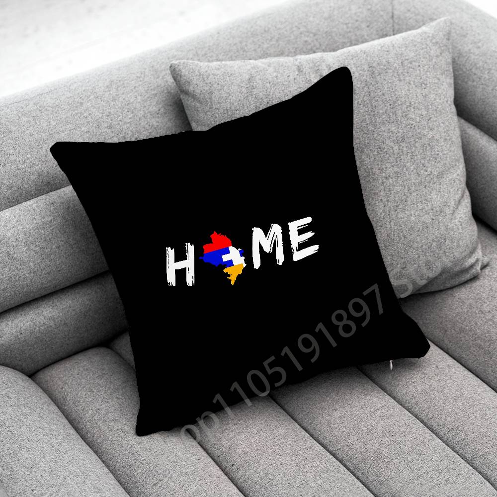 Armenia Flag Passport Logo Throw Pillow Case For 45x45cm 40x40cm 30x30cm 50x50cm 55x55cm Square Home Pillowcase Case