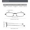 Anti-Blue Light Reading Glasses Men's and Women's Telescopic Glasses Leg Foldable and Portable Glasses for the Elderly