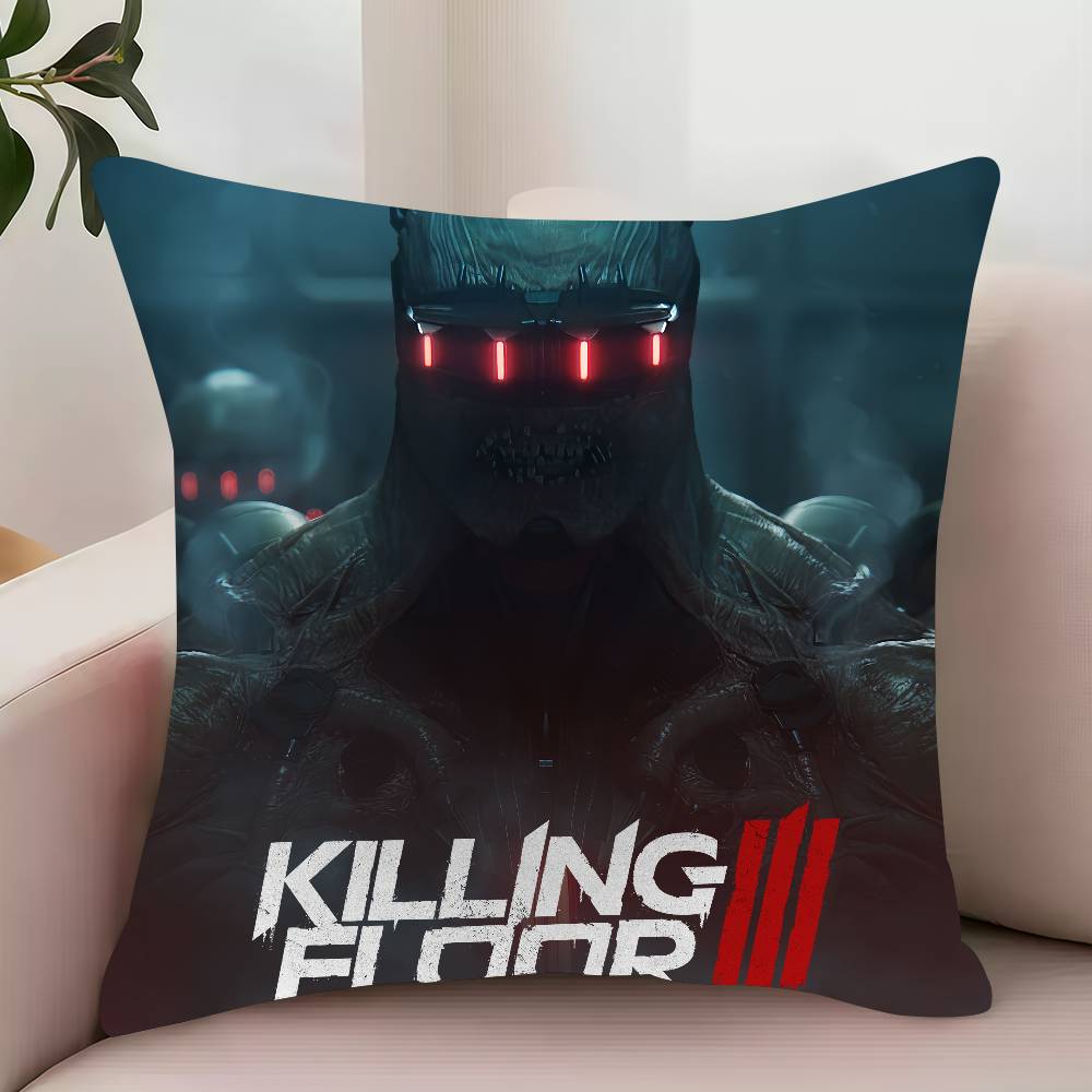 Game K-Killing Floor 3  Pillow Case Decor Protective Covers Comfortable soft for Sofa Living Room Home office 12x12Inch