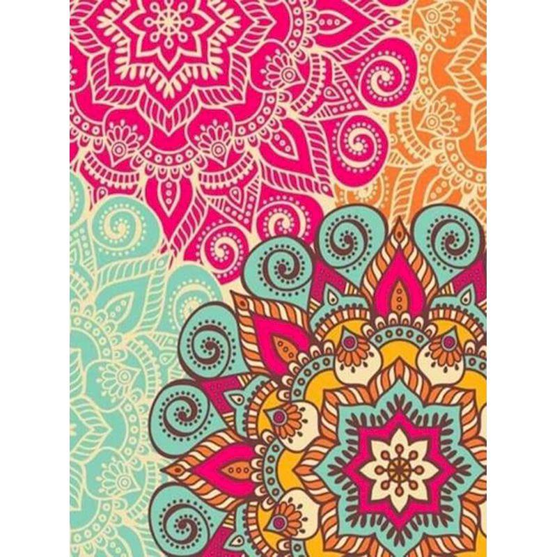 5D DIY diamantová malba Abstraktní květiny Plné kulaté diamantové vyšívání Obrazy Příslušenství Štrasový obrázek