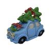 Christmas Themed Decor Resin Desktop Ornament Vintage Motor Car Shaped Centerpiece Decoration for Festive Celebration