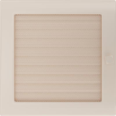 Vent Cover 22x22 Cream with Blinds