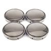 Wheel Center Cap 56mm 53mm 4pcs Black Chrome DIY Wheel