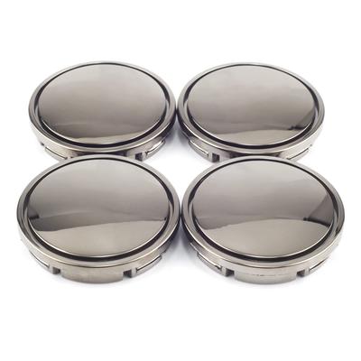 Wheel Center Cap 56mm 53mm 4pcs Black Chrome DIY Wheel