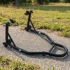 Resistant Rear Stand | Heavy-Duty Iron Tubing, Motorcycle Paddock Stand, Stable