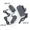 EU US Plug AC 110V 220V Converter To DC 24V 1A 2A 3A 2000ma 1000ma 3000MA Server Power Supply Adapter Charger Converter