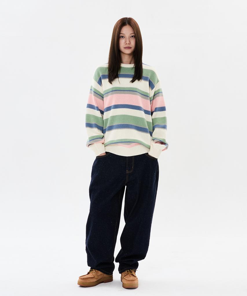 WKNDRS Multi Stripe Knit (Ivory)