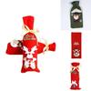 Festive Santa Wine Bottle Bag Cover For Merry Christmas Dinner Party Decor