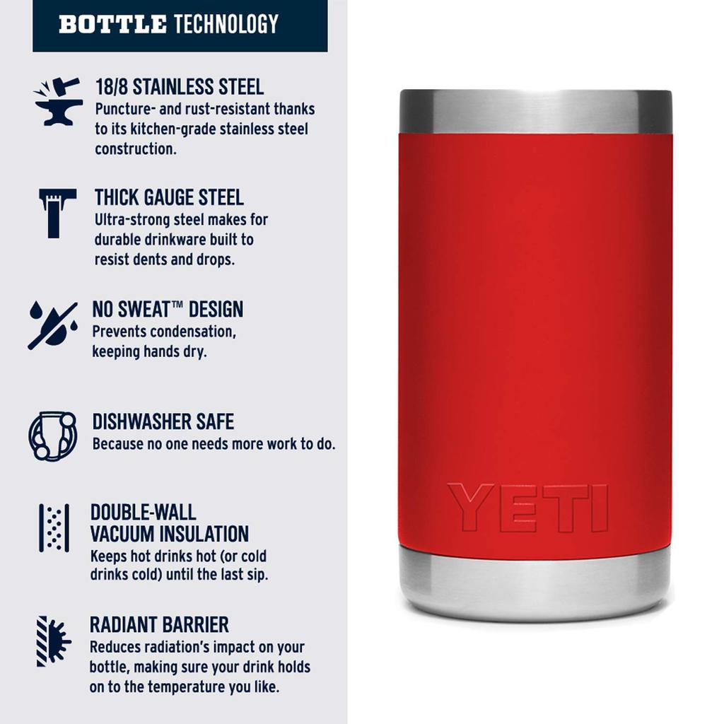 Yeti Rambler JR 12 oz Kids Bottle, Canyon Red, Insulated Thermos, for Kids, and Hot Water. [Used]