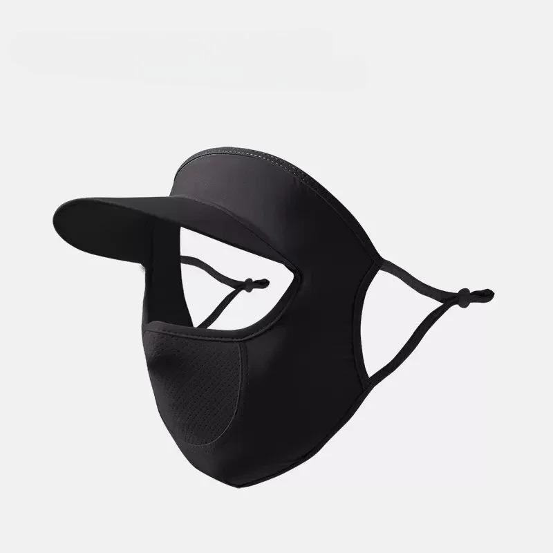 Cycling Mask Breathable Summer Sun Protection Hat Ice Silk Face Mask UV Proof Cooling Coverage for Outdoor Cycling Sports Hats