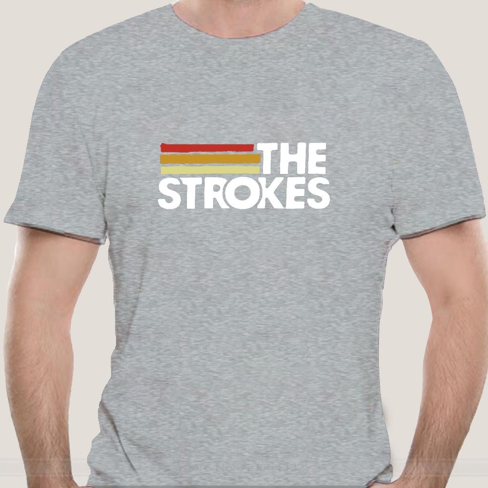 

the strokes merch T shirt the strokes band music music rock slow killer the move on fashion tsdhirt men cotton brand teeshirt 4XL