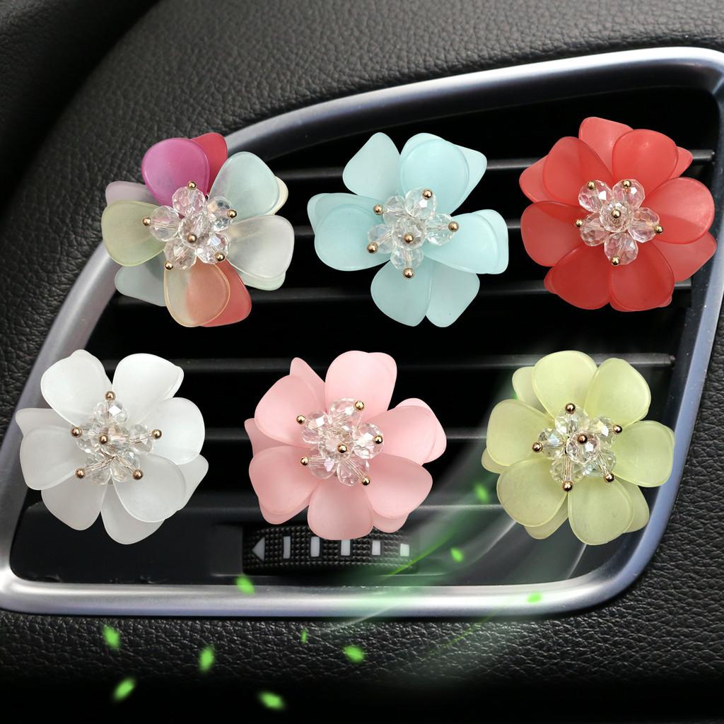 Car Perfume Metal Holder Flowers Decorative Aromatherapy Clip For Car Vent Air