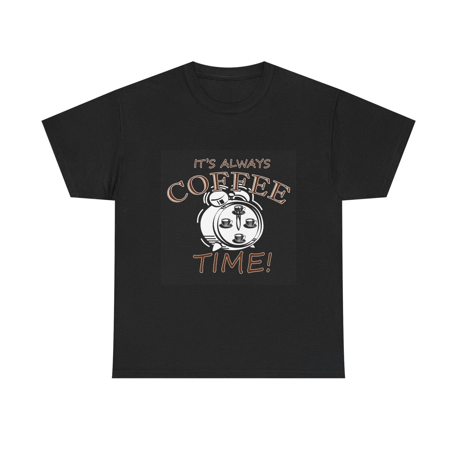 It s Always Coffee Time Biker Tee | Motorcycle Humor 2XL