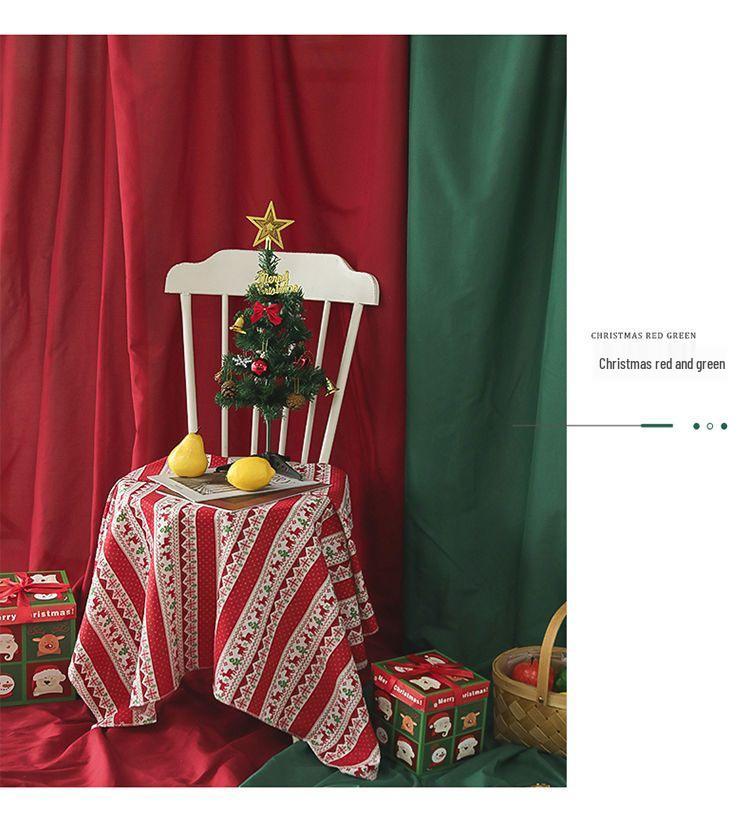 Dark Green & Wine Red Solid Color Christmas Photo Backdrop for Live Streams & Kids Photography