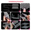 Multifunctional Desktop Organizers 96 Slot Acrylic Holder Art Supply Organizers For Art Supplies Makeup Tools Display