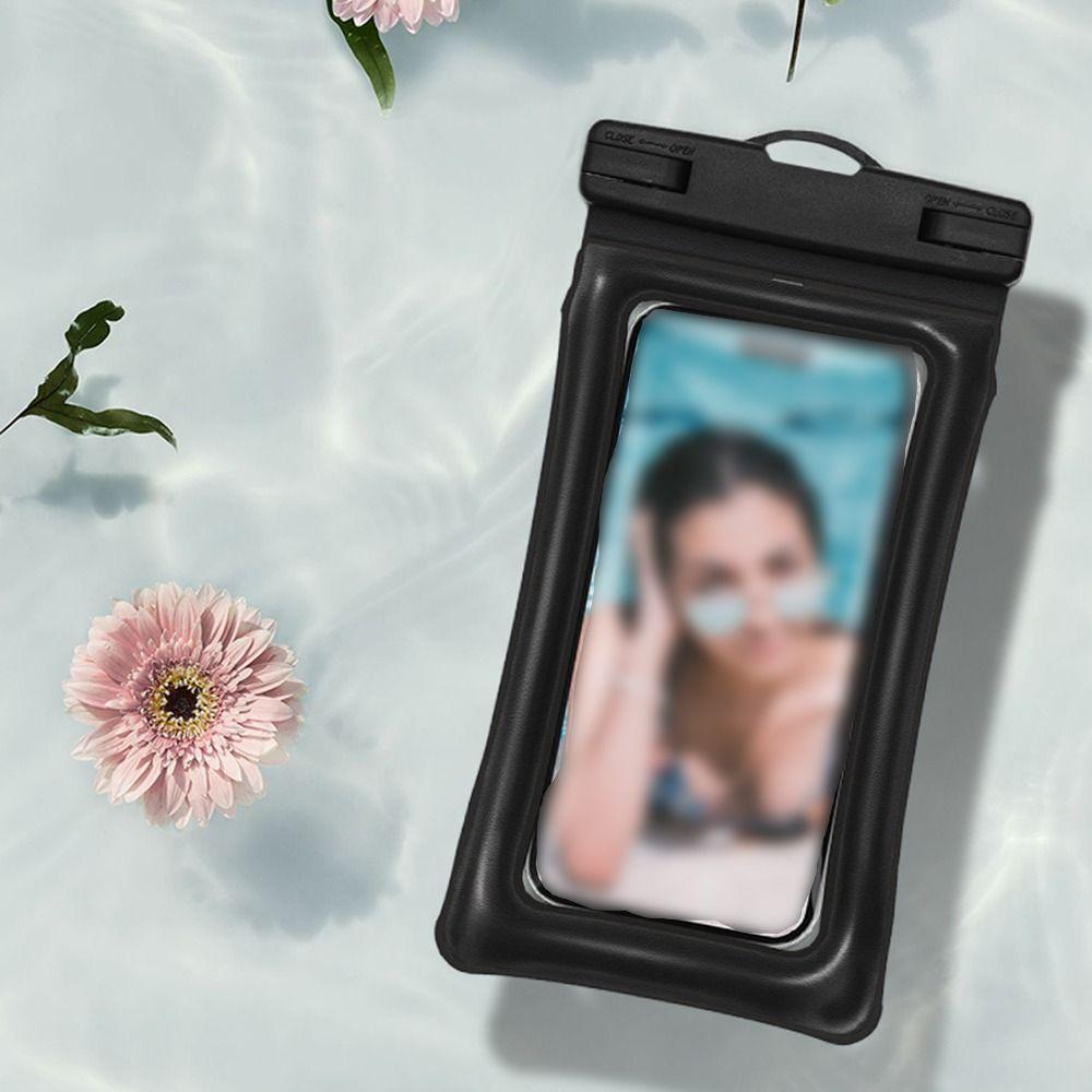 Touchable Screen Mobile Phone Bag Air Bag Swimming Storage Bag Waterproof Phone Case  Beach Diving