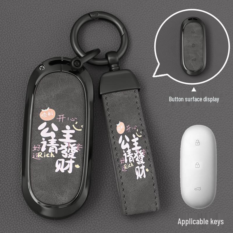 Li Auto Key Case: Compatible with L7, L9, L6, One, and L8 models; Unisex MEGA Accessories Shell Buckle.