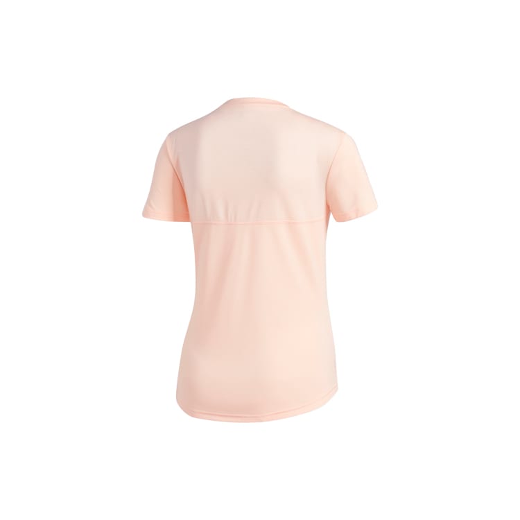 Adidas T Shirts Women's Light Pink Crew Neck Moderate DX1975