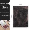 Marble Pattern Passport Holder with Ticket Clip and Custom Logo