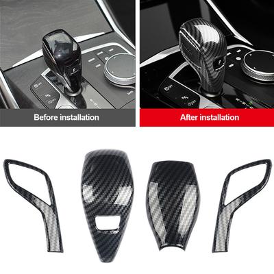 For BMW G20 G21 X3 G01 X4 G02 2022 G29 G22 G23 G26 F40 F44 G42 Carbon Fiber Gear Shift Knob Cover Trim Car Styling Accessories