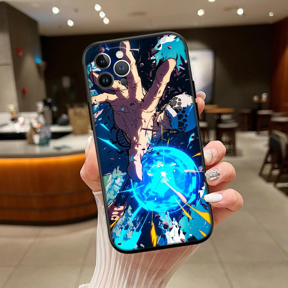 One Piece Law New High-End Shell Phone Case for iPhone 16 15 14 13 12 Pro Max Plus Mini